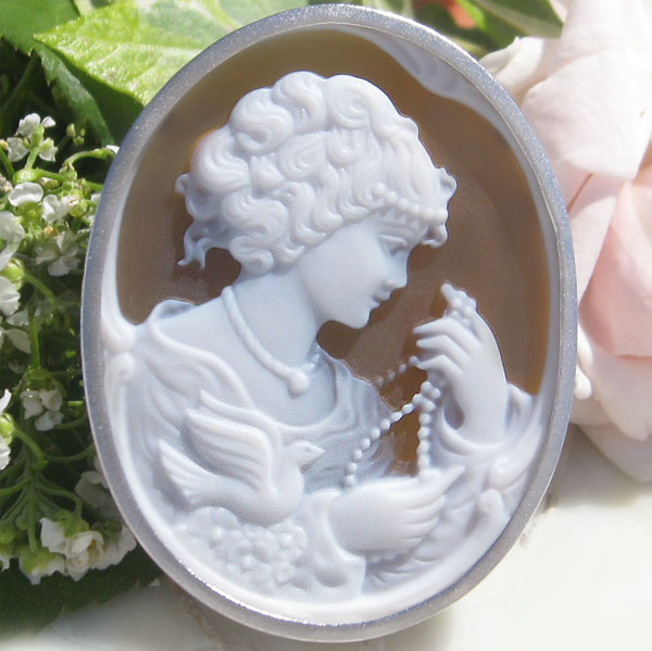 楽天市場】Hans-Peter Muller作 ストーンカメオ 最高級ブラックメノウ