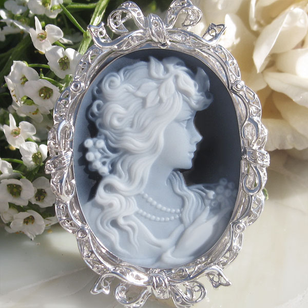 楽天市場】Hans-Peter Muller作 ストーンカメオ 最高級ブラックメノウ