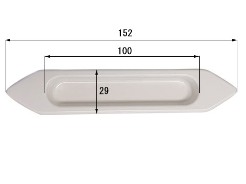 楽天市場 メール便選択可 シャッター引手 文化シャッター 取っ手 ワイド手掛け エスプリ専用 Abs樹脂製 網戸サッシ部品窓の専門店