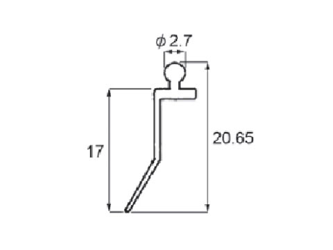 LIXIL・新日軽 外召合せ框タイト材 窓（サッシ）部品[SVYT210S01×10メートル巻] 送料無料 本体・召合框上下端キャップセット 新日軽(LIXIL) 窓用金物部材 通販