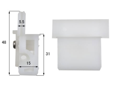 楽天市場 網戸外れ止め 不二サッシ Wp3291no メーカー取り寄せ品 網戸サッシ部品窓の専門店