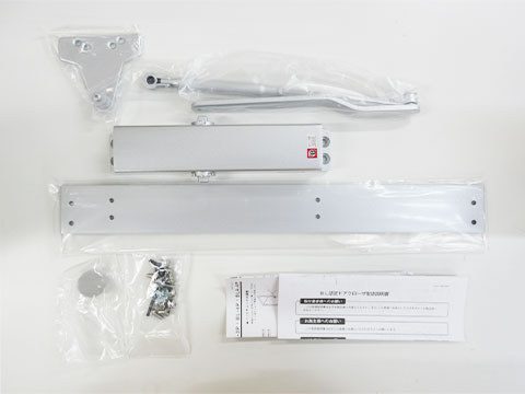 リョービ　KJ-3P1　ドアクローザー　RYOBI KJ3P1 シルバー色　（ MIWA KM313P-HS1 取替 交換 用 互換製品 ）