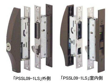 MIWA 美和ロック PSSL09-1LS 網戸相応う 引違戸 全能引違戸錠 取替用錠 手当たり付 軽銀しろがね色（SV）【店卸し資産境界線】