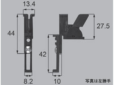 楽天市場 メール便選択可 内網戸外れ止め リクシル J2wrgbl1150 L R ツインガード内網戸用部品 風除室 トステム メーカー取り寄せ品 網戸サッシ部品窓の専門店