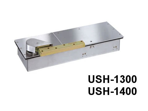フロアヒンジ 「USH-1400」 ストップなし 防浸形フロアヒンジ 中心吊り自由開き 一般ドア用 日本ドアーチェック製造株式会社【メーカー取り寄せ品】