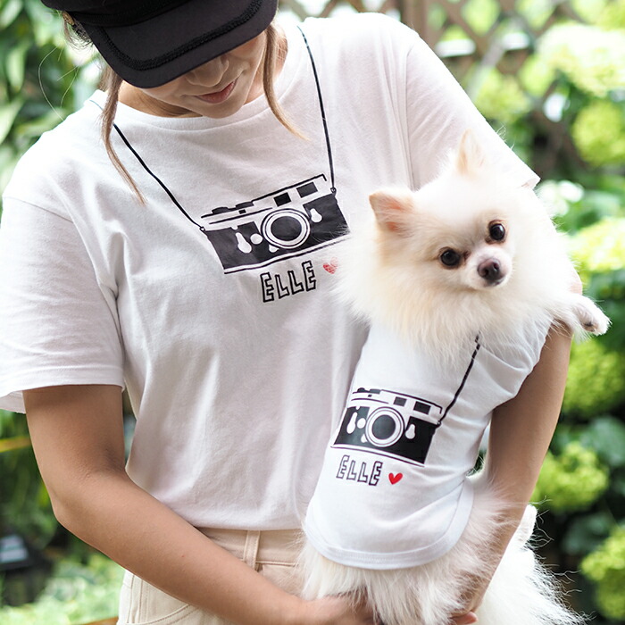 楽天市場 カメラペアtシャツ 愛犬とお揃いペアルック ペットとおそろい ペア 飼い主 犬服 犬 服 好き 名入れ 名前入り 名前入れ 夏 おしゃれ Tシャツ 半袖 ｔシャツ 小型犬 プレゼント ギフト 犬の服 還暦祝い Tシャツ お揃い ペットとペアルック 敬老の日 名入れ