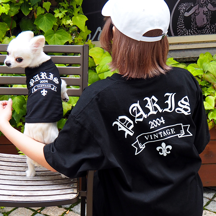 楽天市場 ゴシックペアtシャツ 愛犬とお揃いペアルック ペットとおそろい ペア 飼い主 犬服 犬 服 好き 名入れ 名前入り 名前入れ 夏 おしゃれ Tシャツ 半袖 ｔシャツ 小型犬 プレゼント ギフト 犬の服 還暦祝い Tシャツ お揃い ペットとペアルック 敬老の日 名入れ