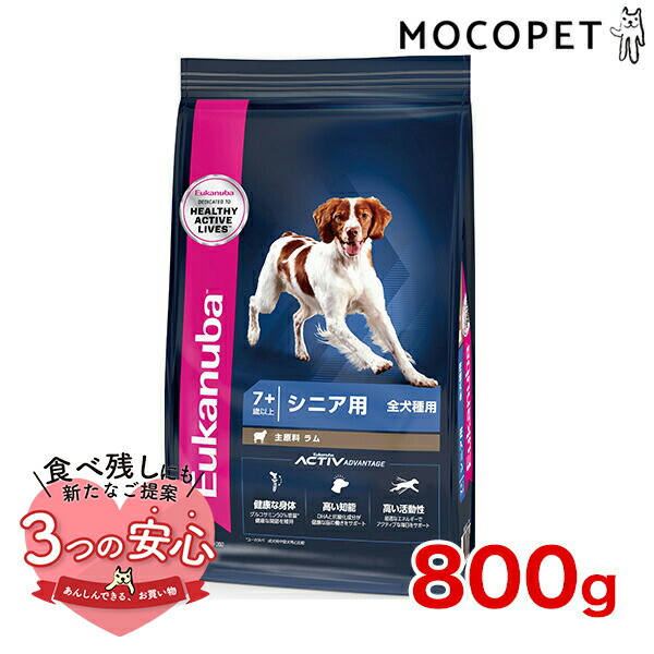 楽天市場】[ユーカヌバ]Eukanuba スモール シニア 800g / ドッグフード ドライフード 高齢犬用 小型犬 3182550909433  #w-162056-00-00 : モコペット