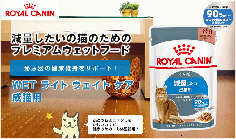 ロイヤルカナン ライトウェイトケア 85g×48 FCN-WET 成猫用 フード 猫 