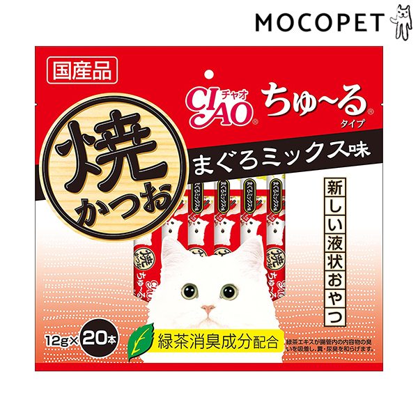 楽天市場 チャオ ちゅーる 焼かつお ちゅーる タイプ まぐろミックス味 12g 本 Ciao ちゅ る いなば チュール 国産 猫用 おやつ 液体 W 13 モコペット