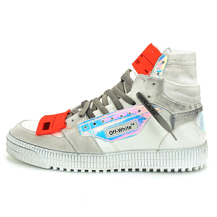 楽天市場 Off White オフホワイト Court Sneaker ハイカットスニーカー シューズ 靴 メンズ Eu43 27 0cm Omia065f 中古 10carat