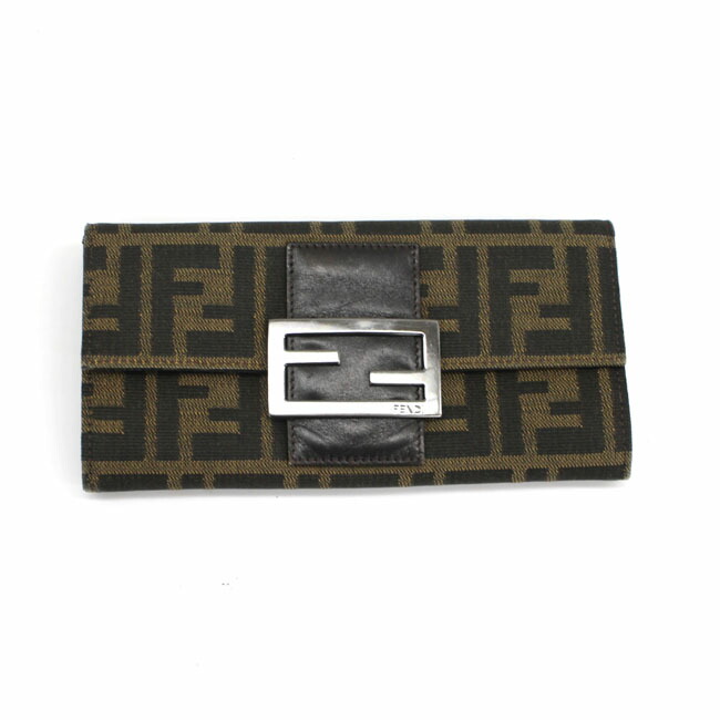 楽天市場】【中古】【財布】FENDI フェンディ ズッカ柄 2つ折 長