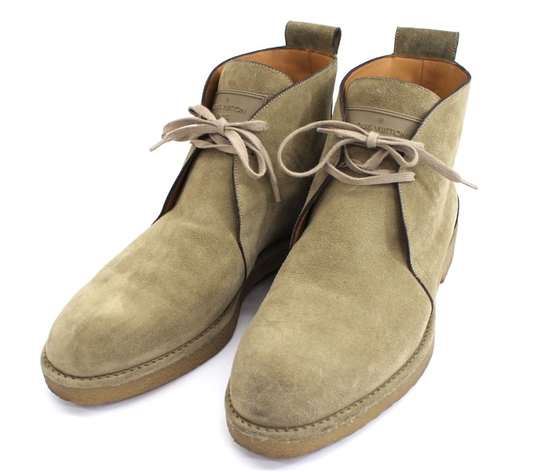 独特な その他 靴 紳士用 ブーツ シューズ メンズ Vuitton ルイヴィトン Louis サイズ ベージュ 中古 25 0cm 6 1 2