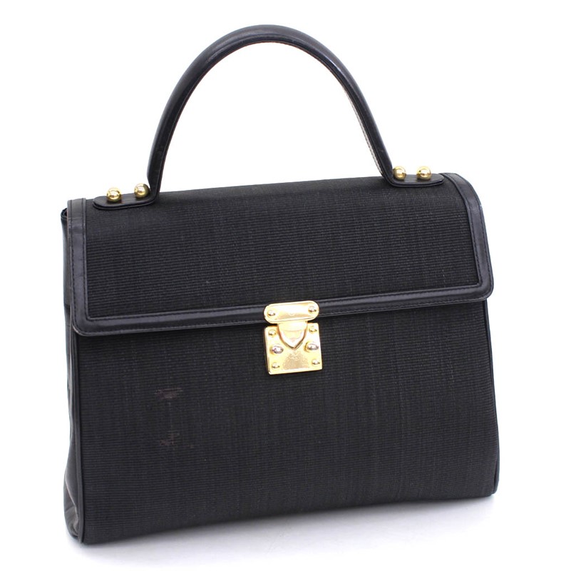 楽天市場】【緑屋質屋】コンテス ハンドバッグ ホースヘアー ネイビー