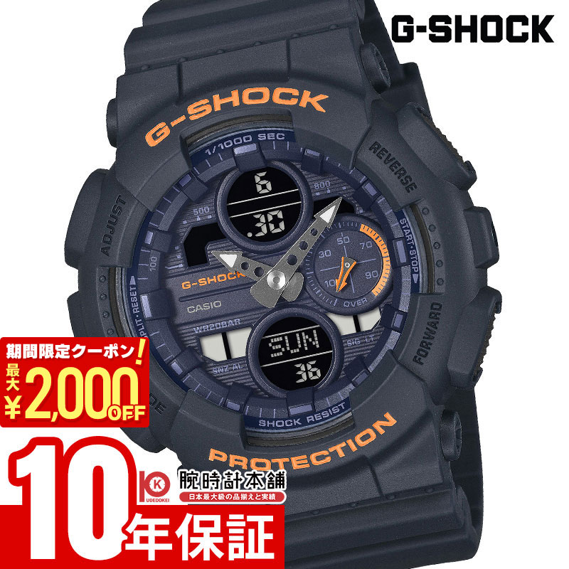 【期間限定！ポイント最大54倍＆2000円OFFクーポン！4/17 09:59まで】 カシオ G-SHOCK Gショック GMA-S140-2A2JF ユニセックス バイオマスプラスチック アナデジ ネイビー
