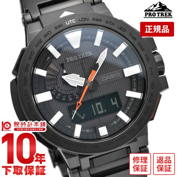 美品 プロトレック マナスル PRX-8001YT-7JF チタン PRO TREK カシオ プロトレック マナスル PRX-8001YT-7JF 腕時計