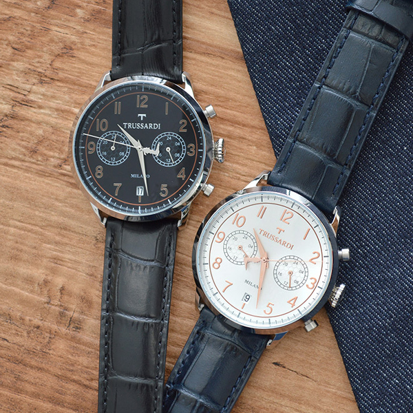 【楽天市場】トラサルディ 時計 腕時計 TRUSSARDI メンズ 革 レザー イタリア発ブランド クロノグラフ ブラック：腕時計本舗