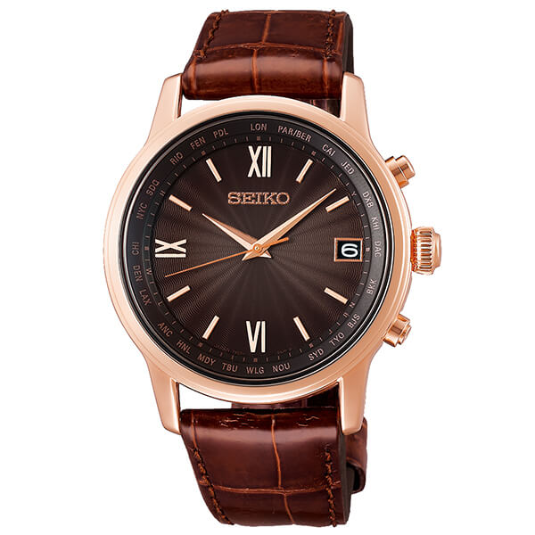 【楽天市場】セイコー ブライツ クラシック 電波ソーラー メンズ 腕時計 ワールドタイム 腕時計 SEIKO BRIGHTZ SAGZ098 ブラウン 革ベルト 時計：腕時計本舗