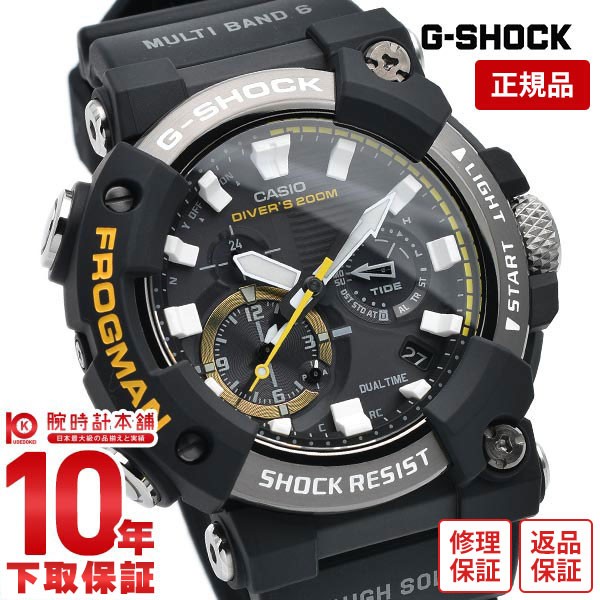 メンズ腕時計 使い勝手の良い 店内最大ポイント44倍 1日限定 G Shock あす楽 デュアルタイム モバイルリンク メンズ Gwf A1000 1ajf ダイバーズ Frogman G Of Master マスターオブg ｇショック アナログ タフソーラー ブラック フロッグマン
