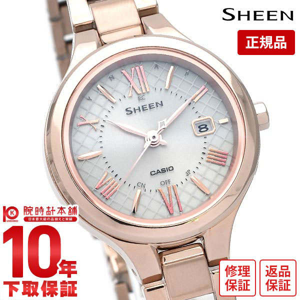 メーカー直送 レディース腕時計 時計 電波 ソーラー 腕時計 Sheen シーン カシオ 店内最大ポイント44倍 1日限定 Casio ピンクゴールド Shw 7000tcg 4ajf 時刻合わせ チタン レディース Www Colaveco Com Uy