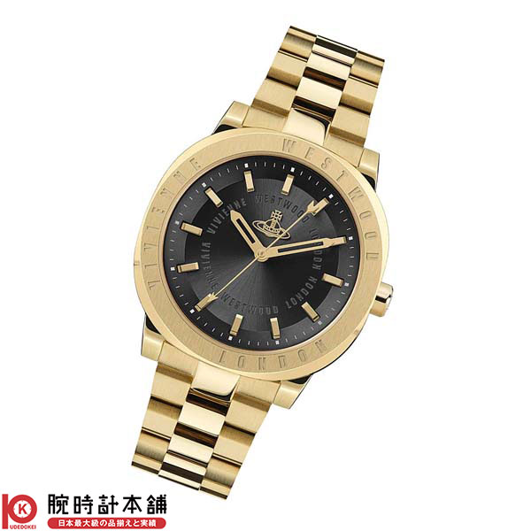1円 箱付 稼働 ヴィヴィアンウエストウッド VV207BKSL QZ ブラック文字