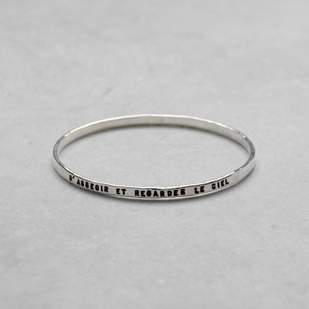 SERGE THORAVAL | S\'asseoir et... 座って空を バングル (W9 0001/SILVER)｜10ver