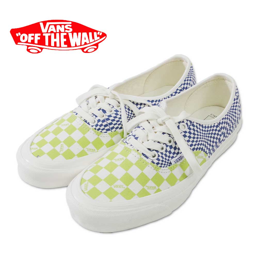【VANS(バンズ)】Og Authentic LX LOGOCHECKLIME/BLUEオージーオーセンティックLX