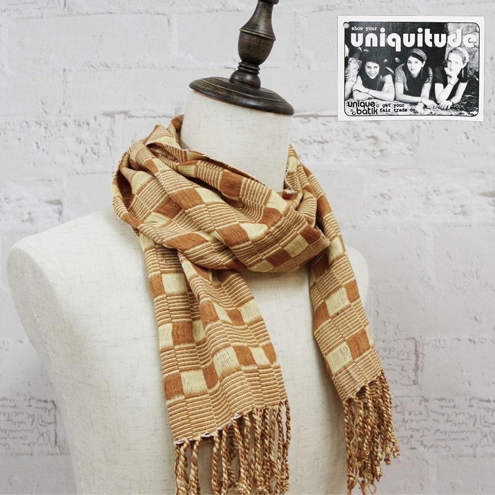 【UNIQUE BATIK(ユニークバティック)】natural dye scarf ナチュラルダイスカーフ カラー:M~V