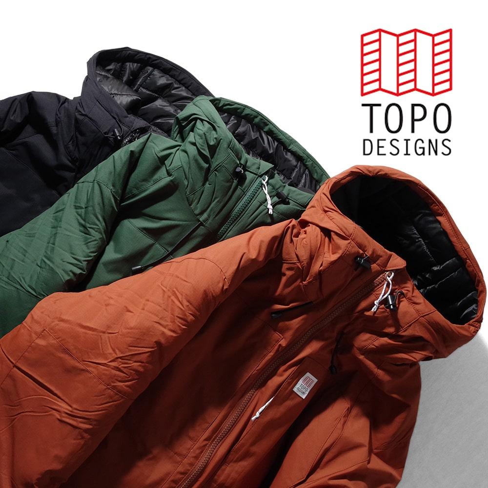 20%OFF【TOPO DESIGNS(トポデザイン)】MOUNTAIN PUFFER HOODIE マウンテンパファーフーディー｜10ver