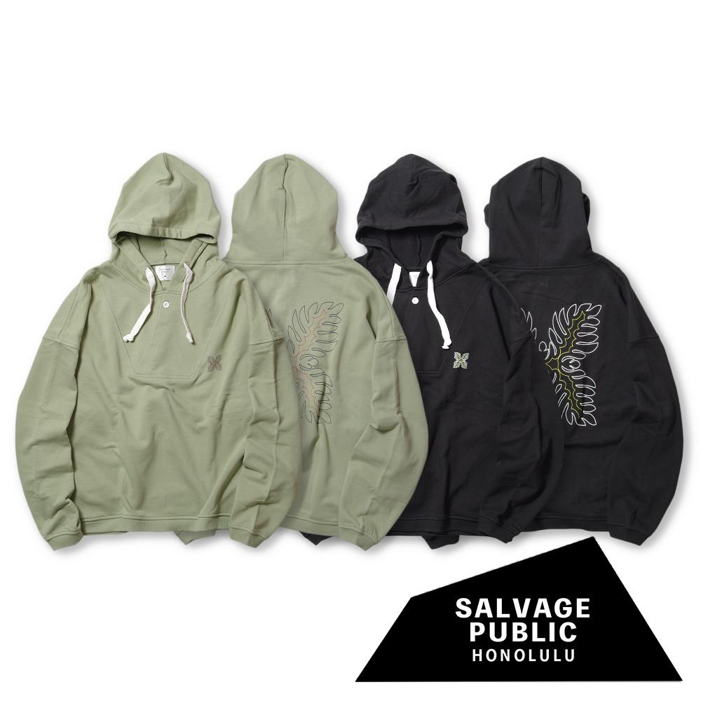 20%OFF【SALVAGE PUBLIC(サルヴェージ・パブリック)】 NAUTICAL Hoodie(Laua'e) ノーティカルフーディ ラウアエ|10ver