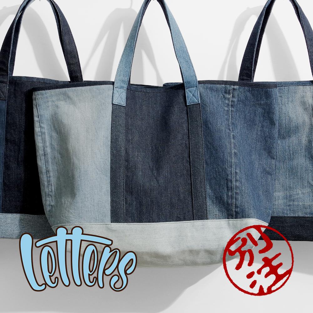 【Letters レターズ】別注DENIM TOTE BAG デニムトートバッグ