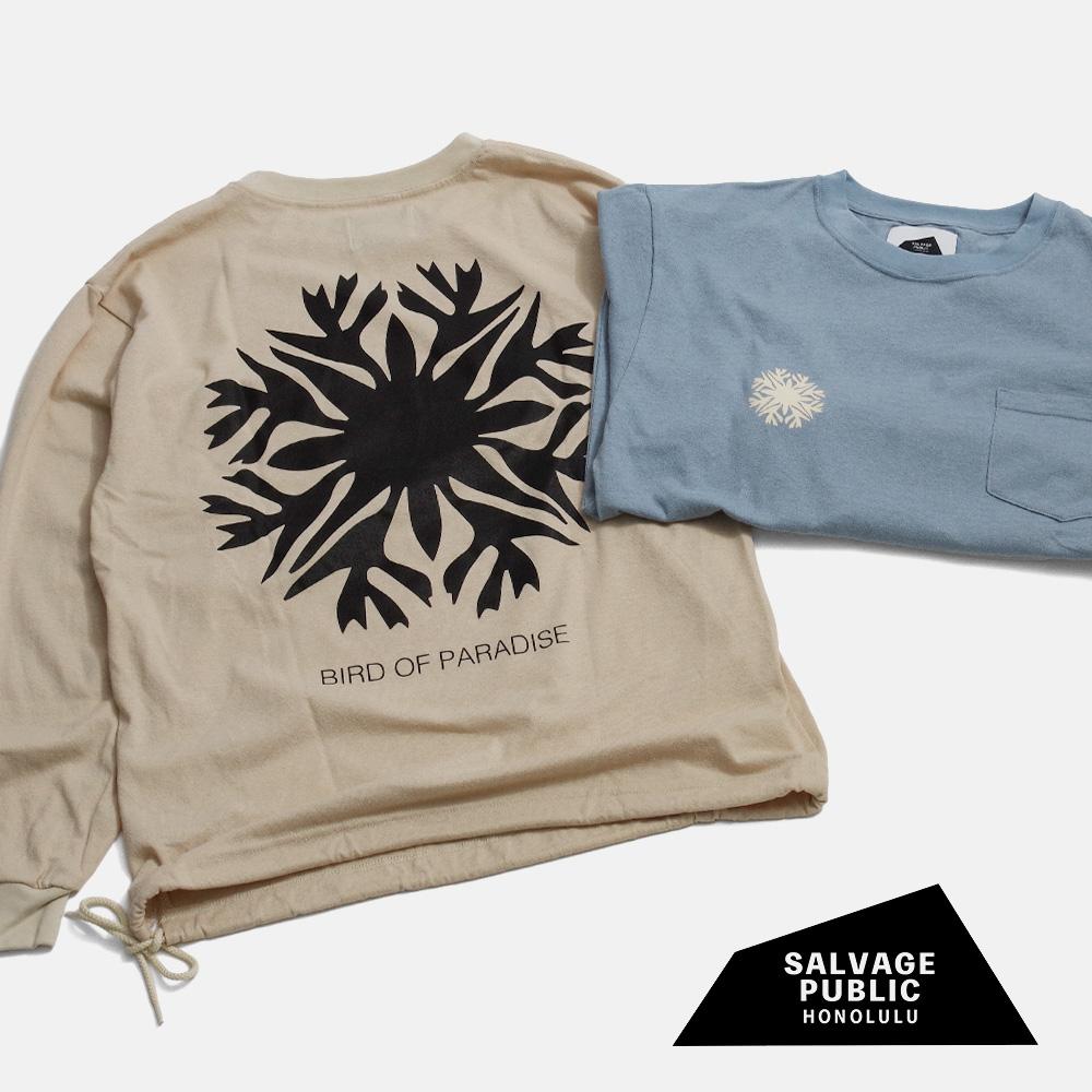 【SALVAGE PUBLIC サルヴェージ・パブリック】Boucle L/S Bird Of Paradice ブークレ ロング捩り 長袖 バードオブパラダイス