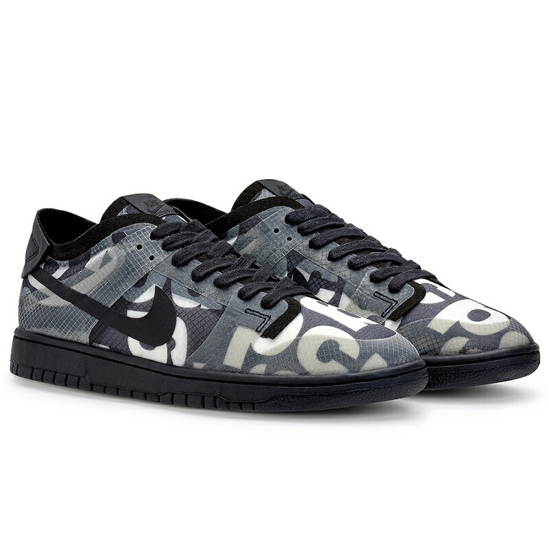 楽天市場 Nike ナイキ Comme Des Gar Ons X Wmns Dunk Low Monogram Print コム デ ギャルソン ウイメンズモデル ダンク ロー モノグラム プリント レディース メンズ スニーカー Black Black Black Cz2675 001 限定モデル Tens Clothing