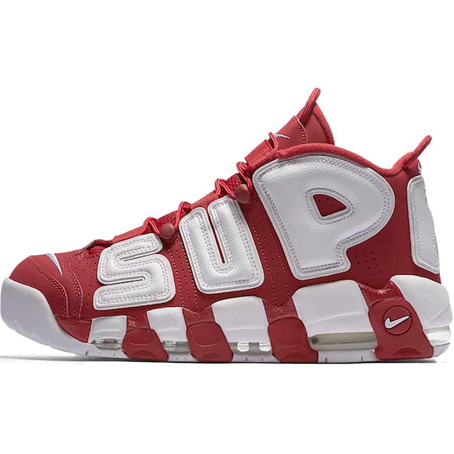 即発送可能】 NIKE ナイキ SUPREME X AIR MORE UPTEMPO 'RED