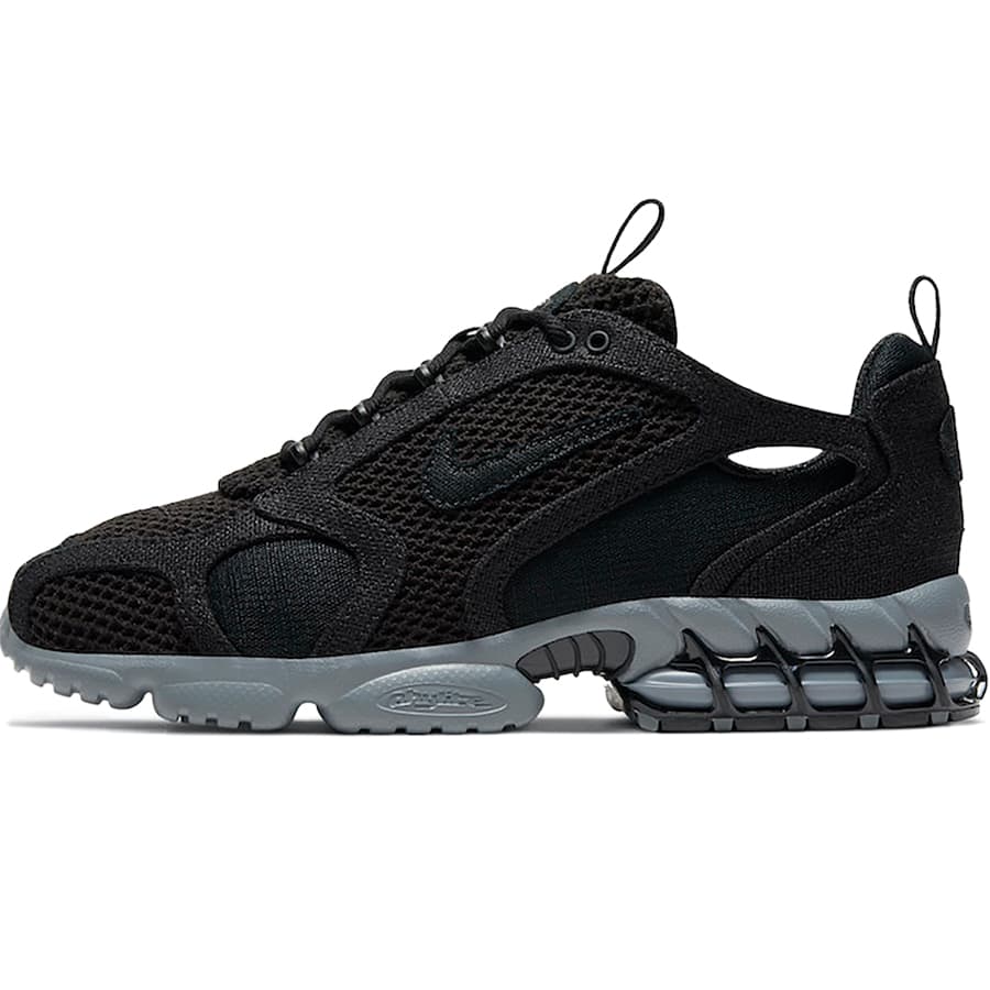 STUSSY CU1854-001 スニーカー ブラック/シルバー 楽天市場】NIKE ナイキ STUSSY X AIR ZOOM SPIRIDON CAGED 2