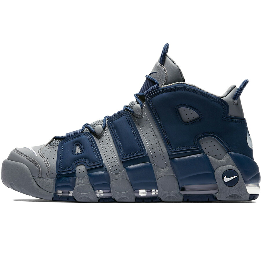 品質のいい Nike ナイキ Air More Uptempo 96 Georgetown Hoyas エアモアアップテンポ ジョージタウン ホヤス メンズ スニーカー Cool Grey White Midnight Navy クールグレー ホワイト ミッドナイトネイビー 003 海外限定 日本未入荷 Harusport D19