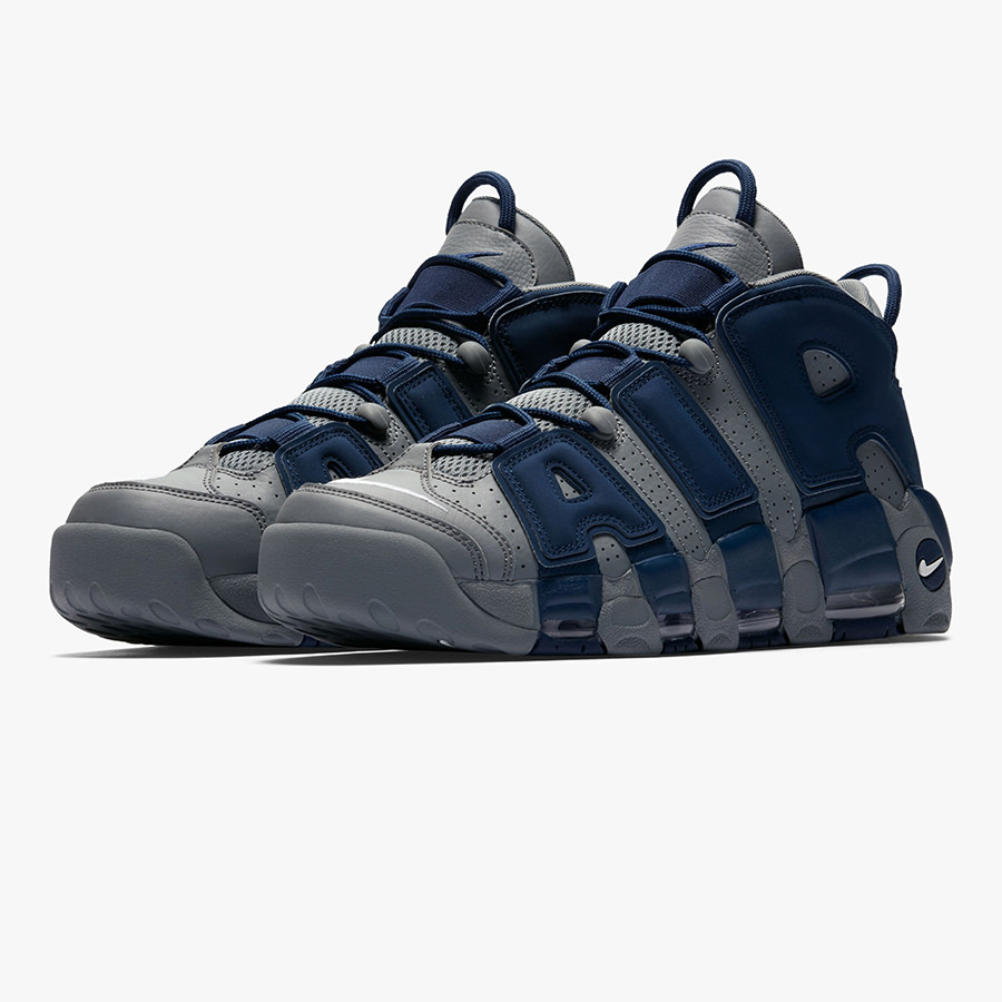 国内外の人気集結 Nike ナイキ Air More Uptempo 96 Georgetown Hoyas エアモアアップテンポ ジョージタウン ホヤス メンズ スニーカー Cool Grey White Midnight Navy クールグレー ホワイト ミッドナイトネイビー 003 海外限定 日本未入荷