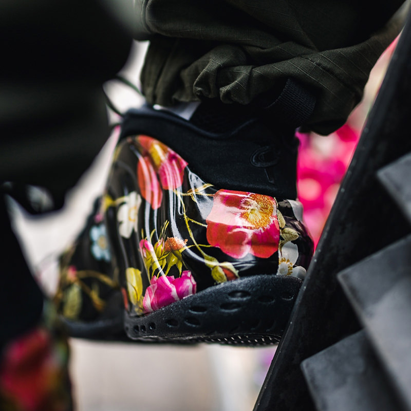 nike foamposite floral mens