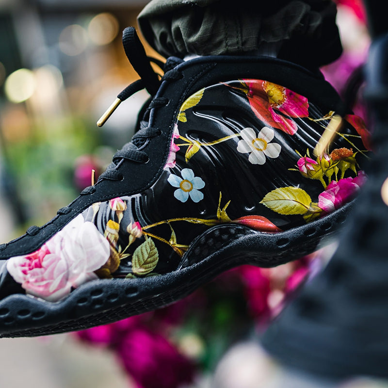 nike foamposite floral mens