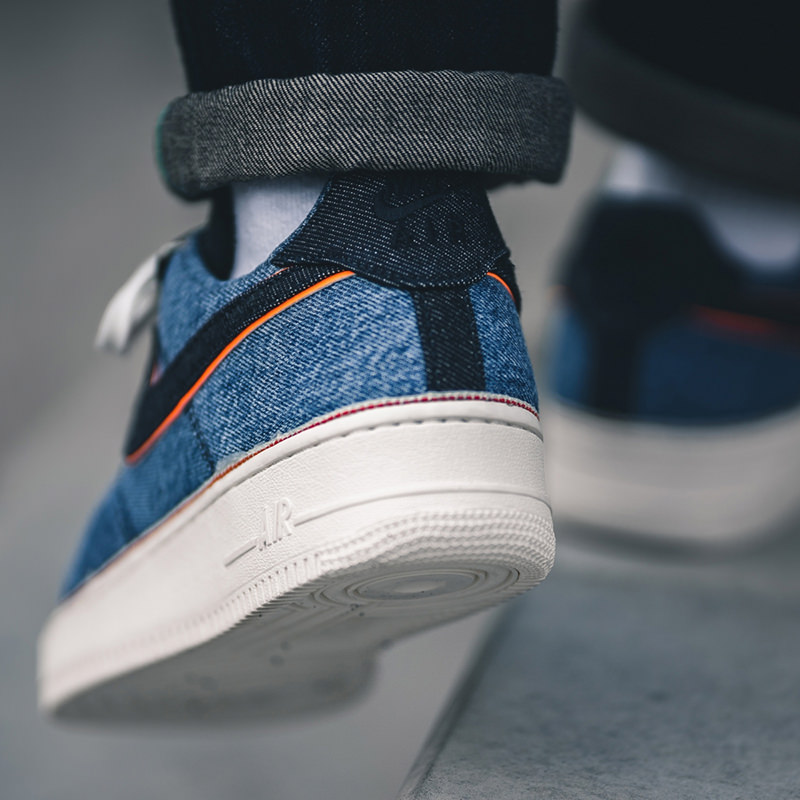 air force 1 stonewash blue