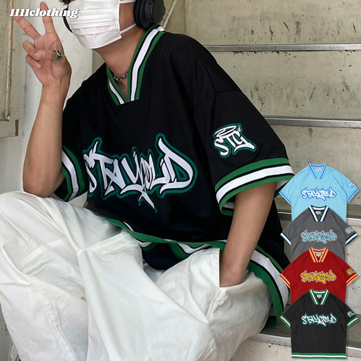 楽天市場】オーバーサイズ tシャツ メンズ ホッケーシャツ