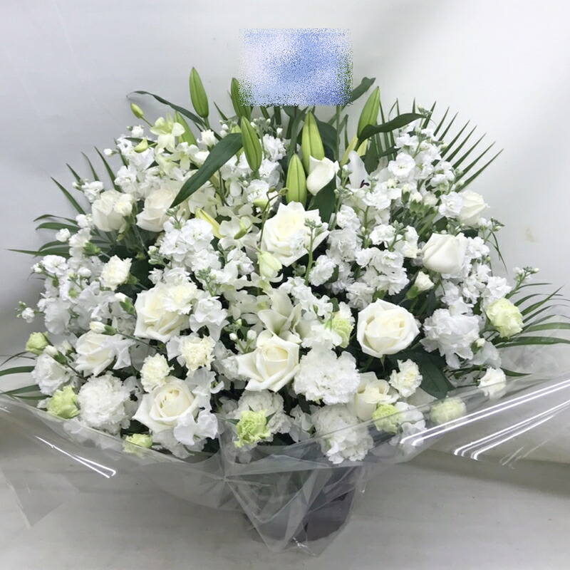 枕花・御供アレンジメント r-arem017 即日配送！全国配送可能で送料無料！手渡しできないエリアは当日出荷で宅配にて対応します。受け取りの出来ない葬儀斎場はご自宅へお届けがベストです。持込料のかかる斎場は別途料金がかかります