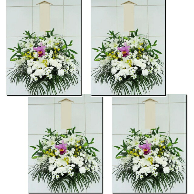 葬儀式 供花 16500円税込 4個書き割り 1つ15500円税込  足し加える62000円税込 全国相応う送りとどける無料！フローリスト申し合わせが断然お得！※お花の持込が出来ない斎場は相応う出来ません。持込料がかかる斎場は持込出来ますが別途持込料がかかります