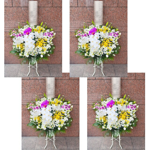 葬儀式 供花 44000円税込 4個書き割り 1つ42000円税込 足し加える168000円税込 全国相応う送りとどける無料！フローリスト申し合わせが断然お得！※お花の持込が出来ない斎場は相応う出来ません。持込料がかかる斎場は持込出来ますが別途持込料がかかります
