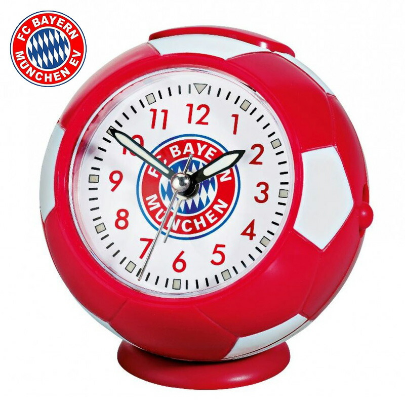 バイエルン ミュンヘン アラームクロック サッカー フットサル グッズ 目覚まし時計 Bayern 75 Off とけい 時計 Munchen 置時計 バイエルンミュンヘン バイエルングッズ