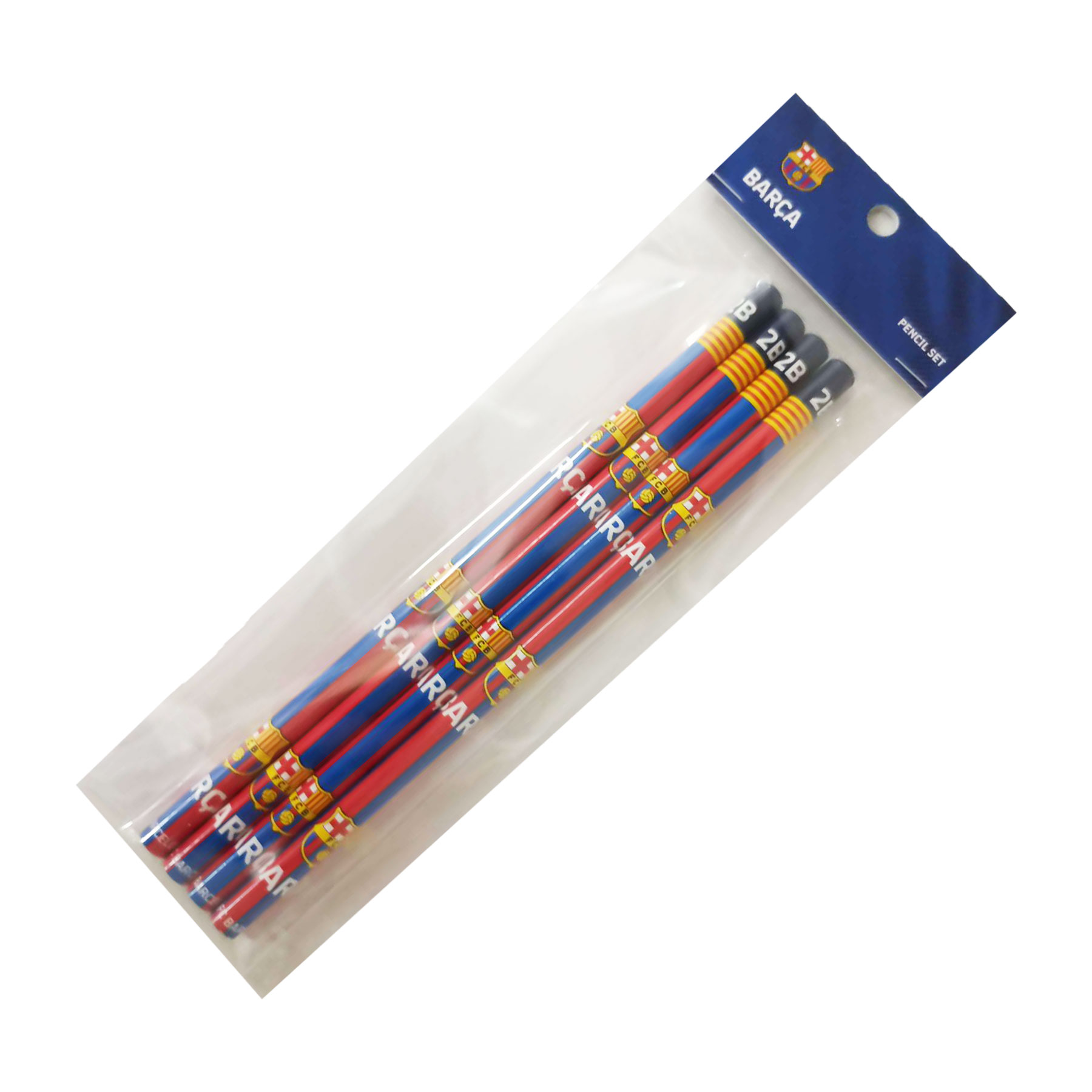 Fcバルセロナ 鉛筆4本セット n サッカー バルセロナ グッズ サッカーバルセロナ バルセロナグッズ ファングッズ 筆記用具 文房具 配送員設置送料無料