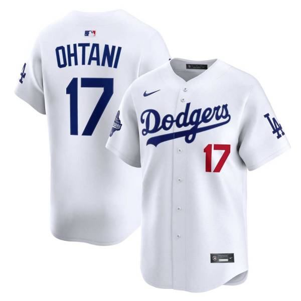 メジャーリーグ ナイキ ロサンゼルス・ドジャース 大谷翔平 ユニフォーム リミテッドジャージ ワールドシリーズ 2025 優勝記念 袖パッチ 25AS0029WH
