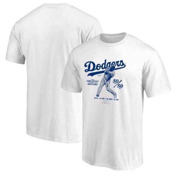 楽天市場】ドジャース 大谷翔平 50-50 Greatest Game Tシャツ
