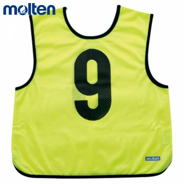 molten(モルテン) ゲームベスト蛍光レモン 10枚セット(1-10) GB0113-KL