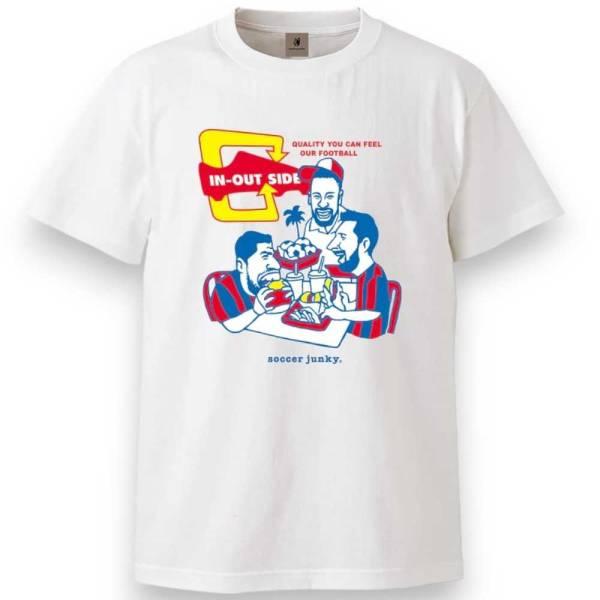 サッカージャンキー IN-OUT SIDE BARGER 半袖TEE SJ25F16 ( サッカー フットサル Tシャツ お洒落 普段着 練習着 トレーニング )